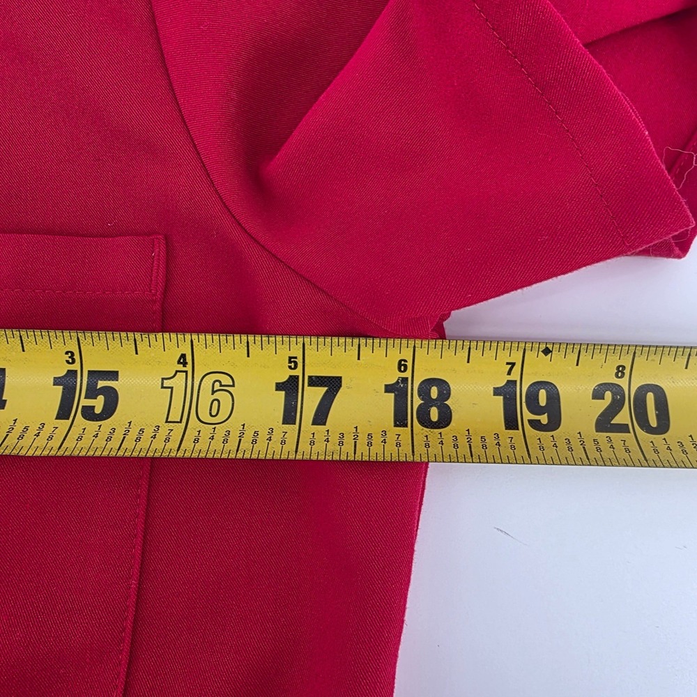 FIGS Technical Collection Womens XS Red Casma V-Neck One-Pocket Scrub Top - Picture 5 of 5